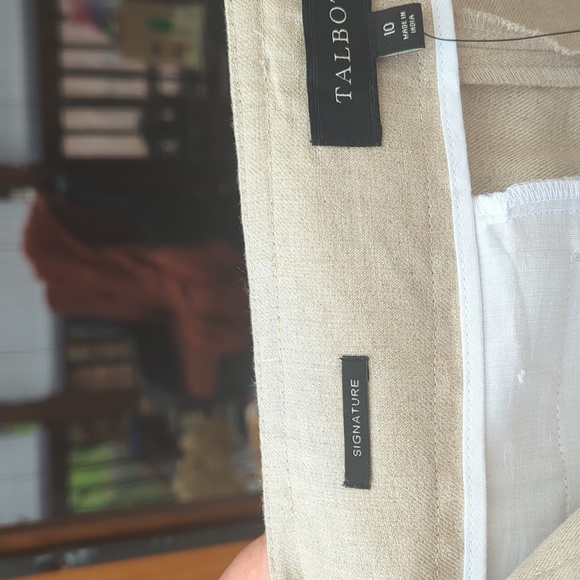 Talbot's: NWT Classic Linen Trousers - Picture 9 of 9